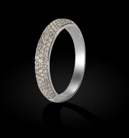 ANILLO ORO BLANCO BRILLANTES