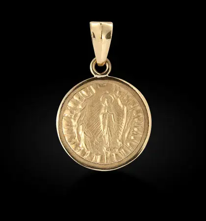 Medalla Virgen de Lourdes