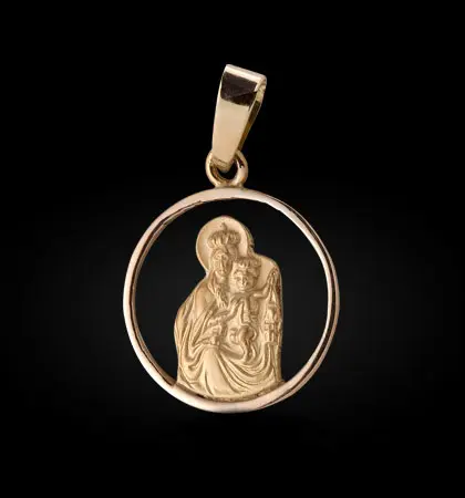 Medalla Virgen del Carmen Calada