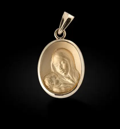 Medalla Virgen con Niño
